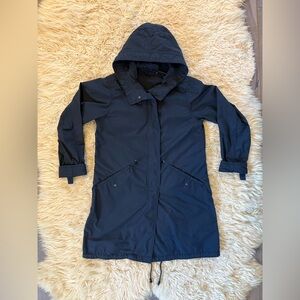 Uniqlo Black Hooded Women's Parka Jacket